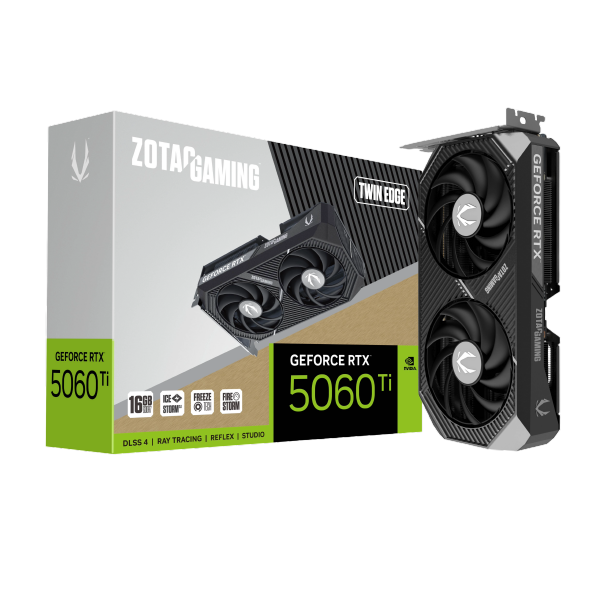 ZOTAC GAMING GeForce RTX 5060 Ti Twin Edge 16GB Graphics Card GDDR7