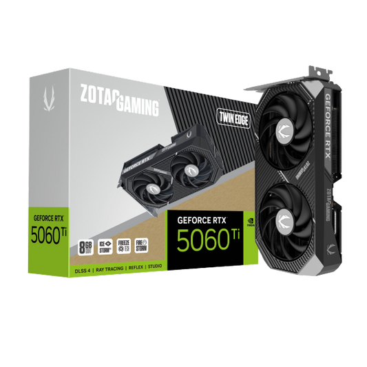 ZOTAC GAMING GeForce RTX 5060 Ti Twin Edge 8GB Graphics Card GDDR7