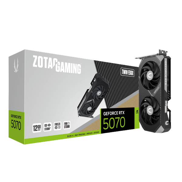 ZOTAC GAMING GeForce RTX 5070 Twin Edge 12GB Graphics Card GDDR7
