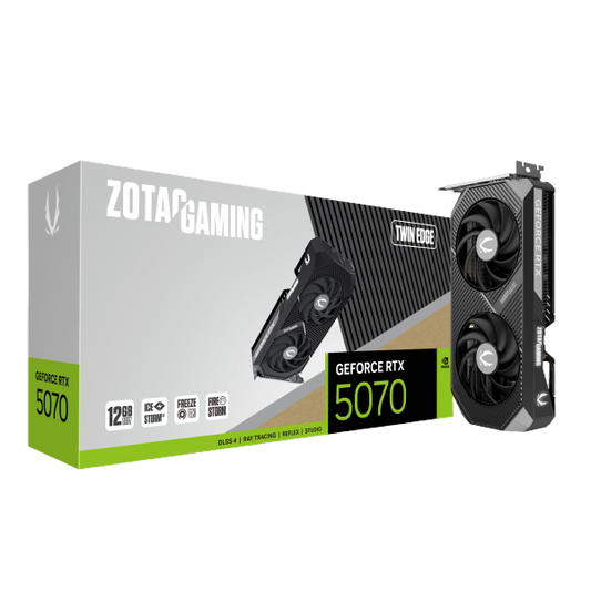 ZOTAC GAMING GeForce RTX 5070 Twin Edge 12GB Graphics Card GDDR7