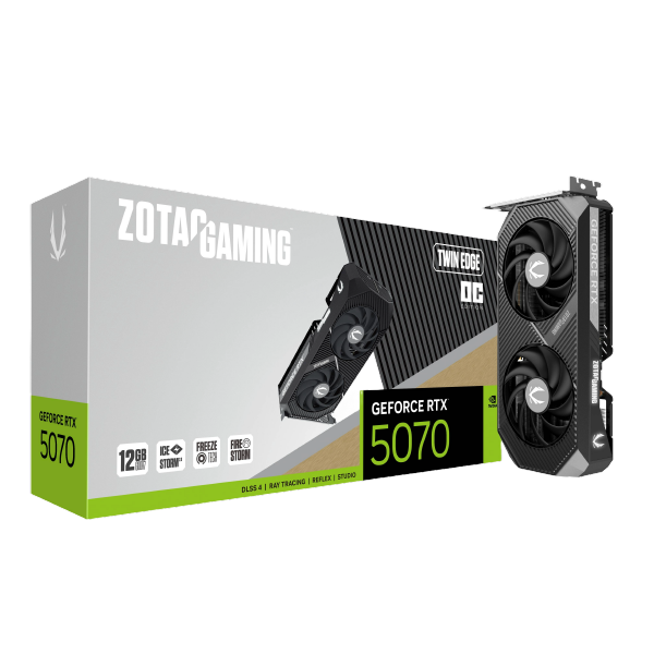 ZOTAC GAMING GeForce RTX 5070 Twin Edge OC 12GB Graphics Card GDDR7